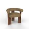 Collector Modern Cassette Chair in Famiglia 10 Fabric and Smoked Oak by Alter Ego, Image 1