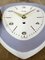 Reloj de pared vintage de porcelana morado de Mauthe, años 70, Imagen 8