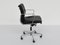 Black Leather Desk Armchair Mod. Soft Pad Ea217 by Charles & Ray Eames for Vitra, 1969 2