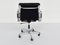 Black Leather Desk Armchair Mod. Soft Pad Ea217 by Charles & Ray Eames for Vitra, 1969 5