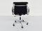 Black Leather Desk Armchair Mod. Soft Pad Ea217 by Charles & Ray Eames for Vitra, 1969, Image 5