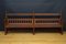 Antique Victorian Gothic Revival Hall Bench in Oak, 1880 1