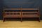 Antique Victorian Gothic Revival Hall Bench in Oak, 1880, Image 1