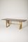 Pink Granite and Brass Table by Alfredo Freda, 1960s, Image 1