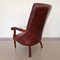 Chesterfield Lounge Armchair with Genuine Leather, 1960s, Image 5