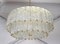 Large Mid-Century Modern Italian Ice Murano Glass Chandelier, 1950s 2