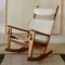 Keyhole Rocking Chair by Hans J. Wegner, Denmark, 1960s, Image 3