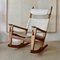 Rocking Chair Keyhole par Hans J. Wegner, Danemark, 1960s 1