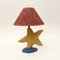 Lampada postmoderna a forma di stella in ceramica di François Chatain, Francia, anni '80, Immagine 1