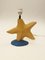 Lampada postmoderna a forma di stella in ceramica di François Chatain, Francia, anni '80, Immagine 3
