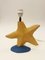 Lampada postmoderna a forma di stella in ceramica di François Chatain, Francia, anni '80, Immagine 2