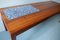 Danish Rosewood & Blue Mosaic Ceramic Tile Coffee Table, 1960s, Image 2