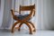 Vintage Danish Kurul Armchair in Oak and Sheepskin by Henning Kjærnulf, 1960s., Image 13