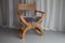 Fauteuil Kurul Vintage en Chêne et Peau de Mouton par Henning Kjærnulf, Danemark, 1960s. 5