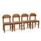 Pine Dining Room Chairs by Rainer Daumiller, 1970s, Set of 4 2