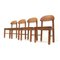 Esszimmerstühle aus Kiefernholz von Rainer Daumiller, 1970er, 4er Set 5