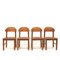 Pine Dining Room Chairs by Rainer Daumiller, 1970s, Set of 4 1