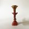 Red Patinated and Gilded Cast Aluminium Sculptural Bird Candlestick by Pierre Casenove for Fondica, France, 1990s 8