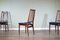 Mid-Century Danish Teak & Velvet Dining Chairs, 1960s, Set of 4 7
