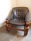 Fauteuil en Teck et Cuir, Danemark, 1960s 10