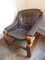 Danish Easy Chair in Teak and Leather, 1960s, Image 1