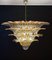 Palmette Ceiling Light in Amber and Trasparent Glasses, 1990, Image 7