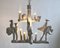Lámpara de araña francesa de resina, años 50, Imagen 10