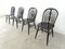 Ebonized Ercol Dining Chairs, 1950s, Set of 4 2