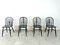 Ebonized Ercol Dining Chairs, 1950s, Set of 4 1