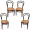 Chaises Coffee House Modèle 214 par Michael Thonet, Set de 4 1