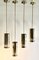 Gilded Metal Pendant Lights, France, 1980s, Set of 4 5