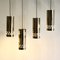 Gilded Metal Pendant Lights, France, 1980s, Set of 4, Image 3