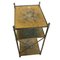 Mid-Century French Brass and Eglomise Glass Side Table, 1960s 2