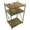 Mid-Century French Brass and Eglomise Glass Side Table, 1960s 3