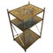 Mid-Century French Brass and Eglomise Glass Side Table, 1960s 1