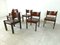 Mid-Century Leather and Wood Dining Chairs, 1960s, Set of 6 9