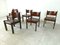 Mid-Century Leather and Wood Dining Chairs, 1960s, Set of 6, Image 9