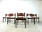 Mid-Century Leather and Wood Dining Chairs, 1960s, Set of 6 7