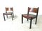 Mid-Century Leather and Wood Dining Chairs, 1960s, Set of 6 5