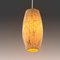 Plissee Yellowish Pleated Pendant Light, 1960s, Image 3