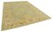 Handgearbeiteter orientalischer Oushak Teppich aus Wolle in Beige 3