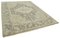 Handgefertigter orientalischer grauer Oushak Teppich aus Wolle 3
