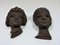 Achatit Wall Masks by Hans Schirmer from Achatit-Werkstätten, Germany, 1950s, Set of 2, Image 3