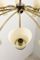 Luatre Sunburst Mid-Century à 12 Lampes en Laiton de Kalmar, Italie, 1950s 3