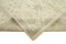 Handgemachter Orientalischer Beige Oushak Teppich 5