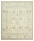 Handmade Wool Oriental Beige Oushak Carpet 1