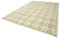 Tappeto Oushak beige dell'Anatolia in lana fatto a mano, Immagine 2