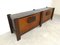 Mid-Century Leather and Wood Sideboard by Hi Plan, 1960s 4