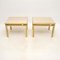 Vintage Italian Brass and Marble Side Tables, 1970s, Set of 2 2