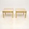 Vintage Italian Brass and Marble Side Tables, 1970s, Set of 2, Image 2